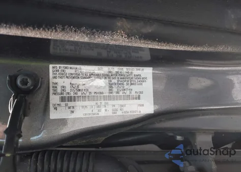 2013 Ford Focus Se z USA, uszkodzony, nr VIN 1FADP3F27DL240681